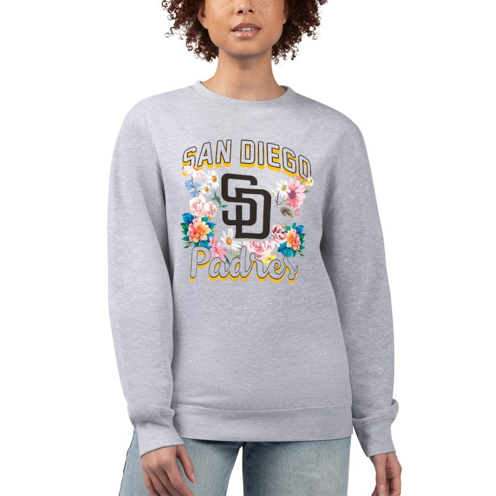 San Diego Padres G-III 4Her by Carl Banks Women's Flowers Graphic Pullover Sweatshirt | MLB Online