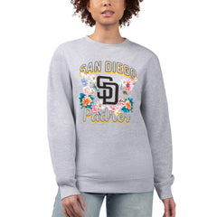 San Diego Padres G-III 4Her by Carl Banks Women's Flowers Graphic Pullover Sweatshirt | MLB Online