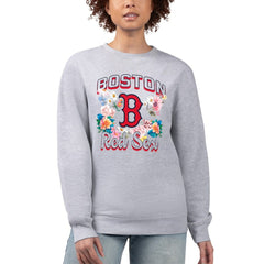 Boston Red Sox G-III 4Her by Carl Banks Women's Flowers Graphic Pullover Sweatshirt | MLB Shop
