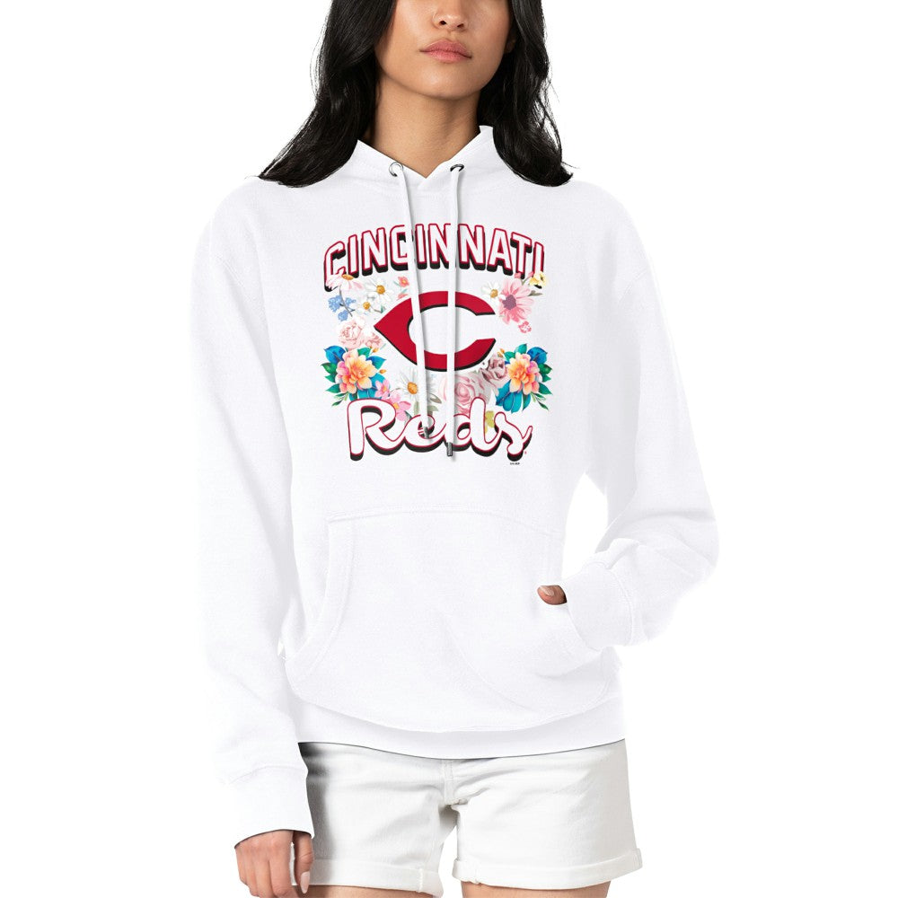 Cincinnati Reds G-III 4Her by Carl Banks Women's Flowers Graphic Pullover Hoodie | MLB On Sale