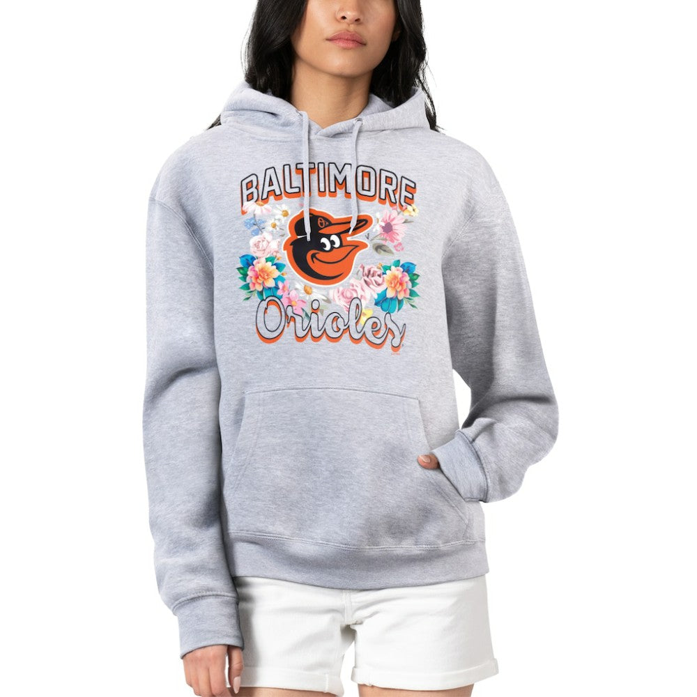 Baltimore Orioles G-III 4Her by Carl Banks Women's Flowers Graphic Pullover Hoodie | MLB Discount