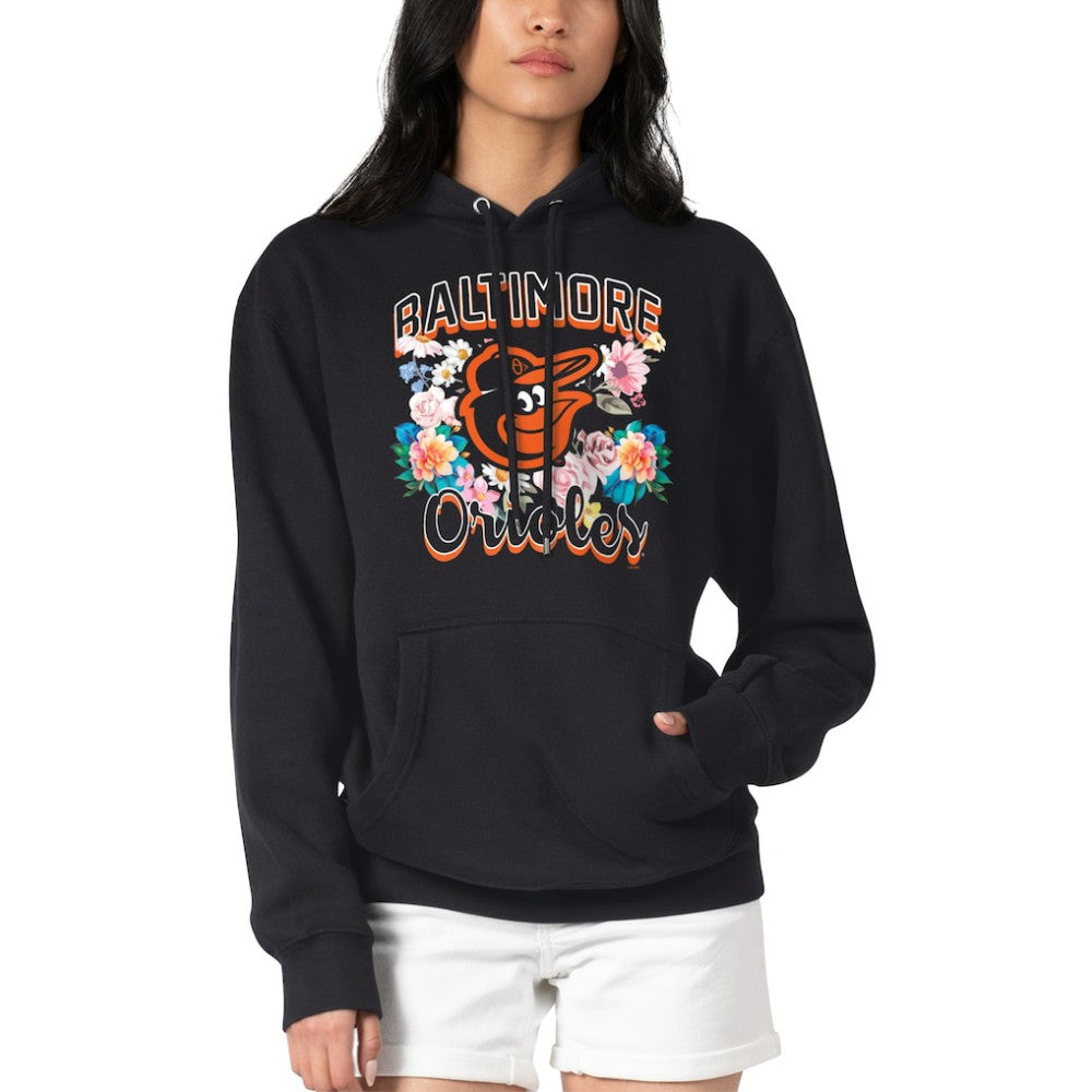 Baltimore Orioles G-III 4Her by Carl Banks Women's Flowers Graphic Pullover Hoodie | MLB New