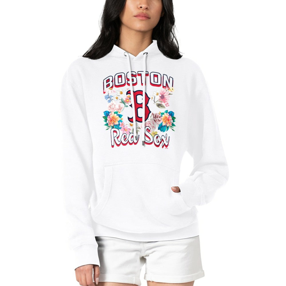 Boston Red Sox G-III 4Her by Carl Banks Women's Flowers Graphic Pullover Hoodie | MLB Sale