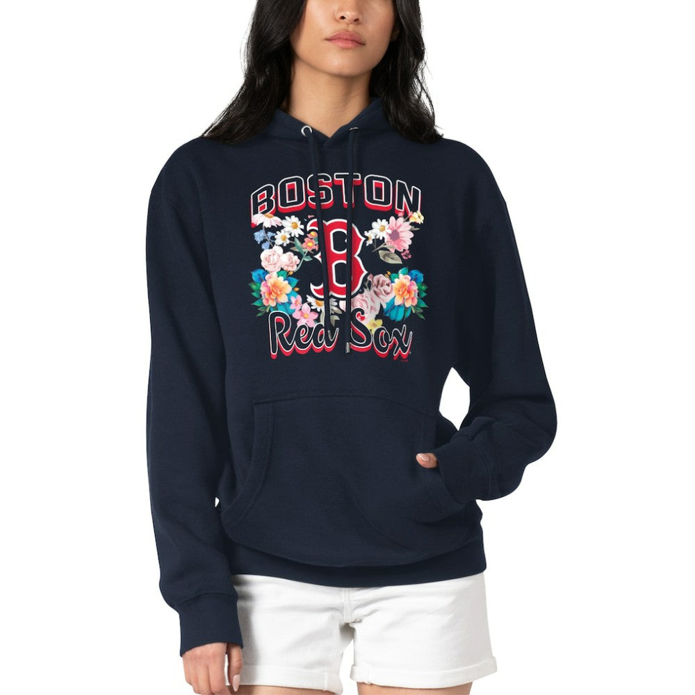 Boston Red Sox G-III 4Her by Carl Banks Women's Flowers Graphic Pullover Hoodie | MLB Discount