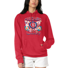Chicago Cubs G-III 4Her by Carl Banks Women's Flowers Graphic Pullover Hoodie | MLB On Sale