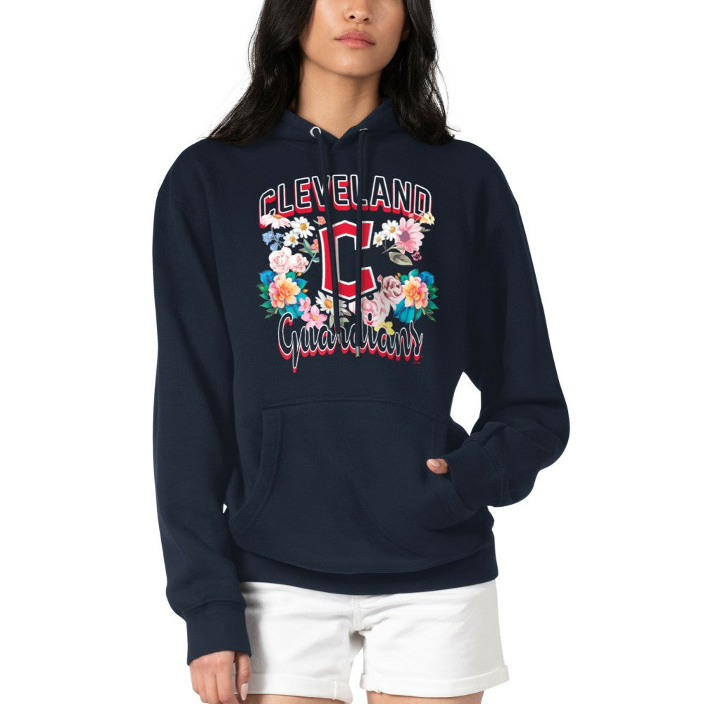 Cleveland Guardians G-III 4Her by Carl Banks Women's Flowers Graphic Pullover Hoodie | MLB Sale