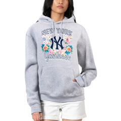 New York Yankees G-III 4Her by Carl Banks Women's Flowers Graphic Pullover Hoodie | MLB Shop