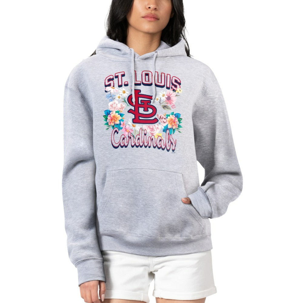 St. Louis Cardinals G-III 4Her by Carl Banks Women's Flowers Graphic Pullover Hoodie | MLB Outlet