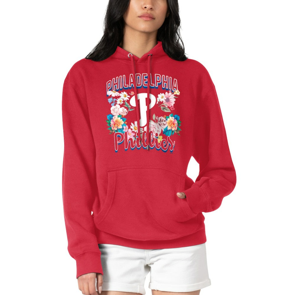 Philadelphia Phillies G-III 4Her by Carl Banks Women's Flowers Graphic Pullover Hoodie | MLB On Sale