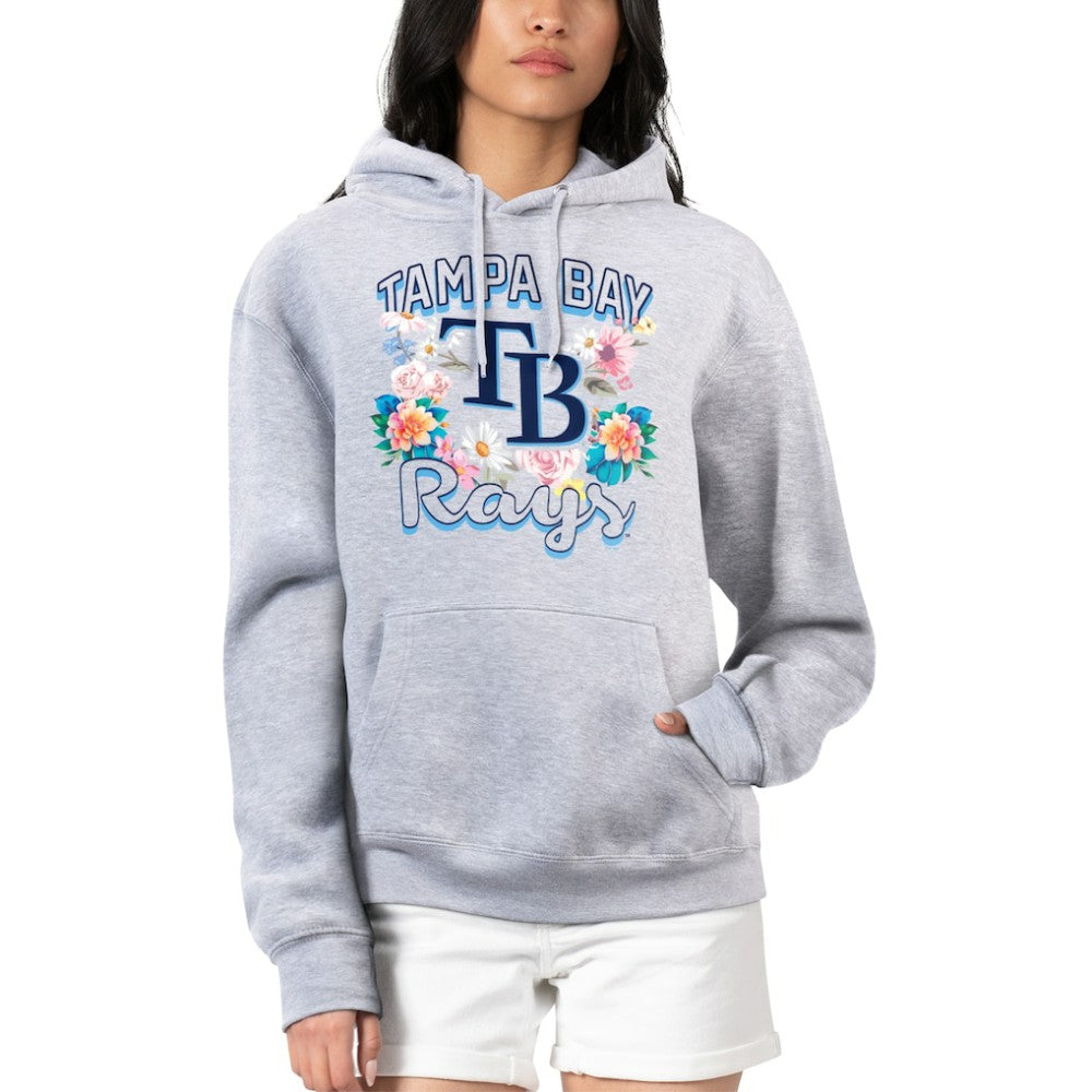 Tampa Bay Rays G-III 4Her by Carl Banks Women's Flowers Graphic Pullover Hoodie | MLB Discount