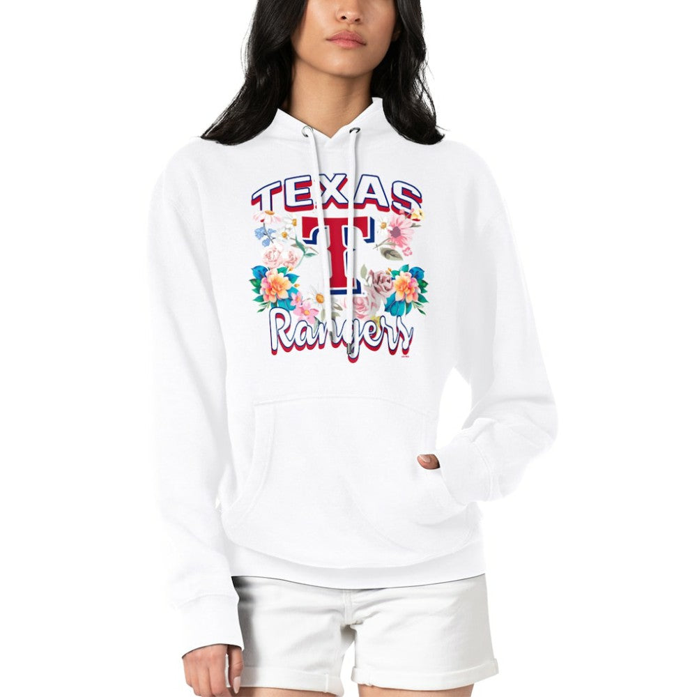 Texas Rangers G-III 4Her by Carl Banks Women's Flowers Graphic Pullover Hoodie | MLB On Sale