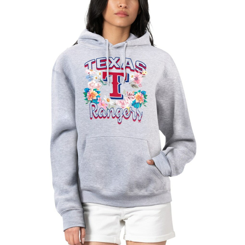Texas Rangers G-III 4Her by Carl Banks Women's Flowers Graphic Pullover Hoodie | MLB New