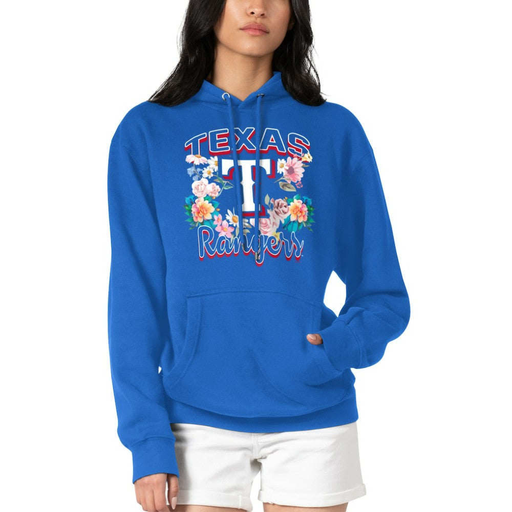 Texas Rangers G-III 4Her by Carl Banks Women's Flowers Graphic Pullover Hoodie | MLB Sale