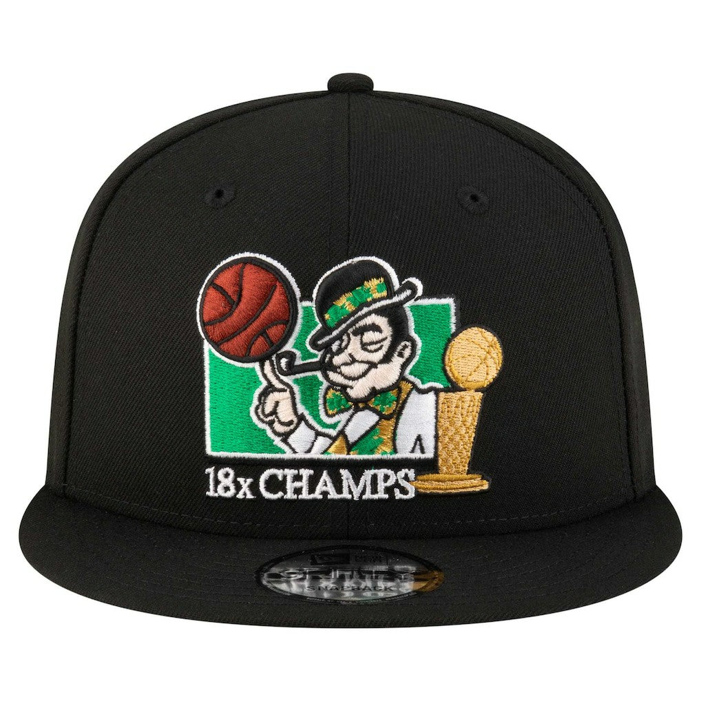 Boston Celtics Lucky 18x Champs 9FIFTY Snapback Hat Discount