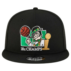 Boston Celtics Lucky 18x Champs 9FIFTY Snapback Hat Discount