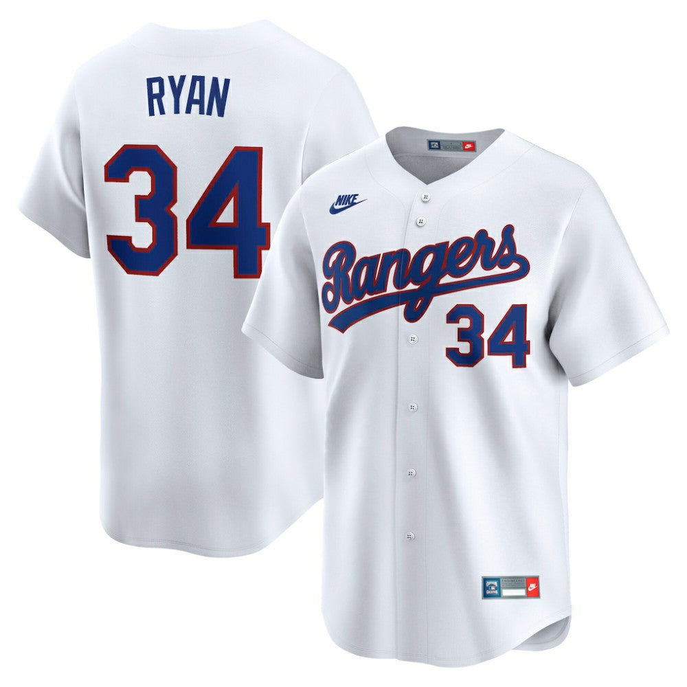 Nolan Ryan Texas Rangers Nike Throwback Cooperstown Collection Limited Jersey | MLB Discount