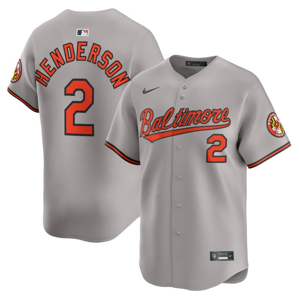 Gunnar Henderson Baltimore Orioles Nike Road Limited Player Jersey | MLB For sale