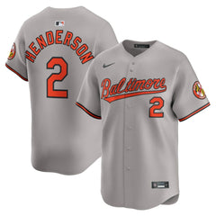 Gunnar Henderson Baltimore Orioles Nike Road Limited Player Jersey | MLB For sale