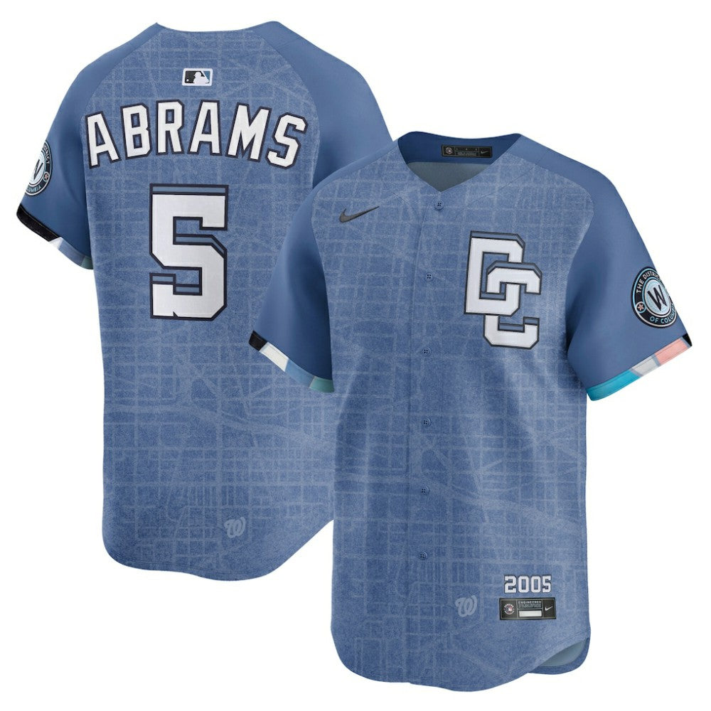 CJ Abrams Washington Nationals Nike 2025 City Connect Limited Jersey | MLB For sale