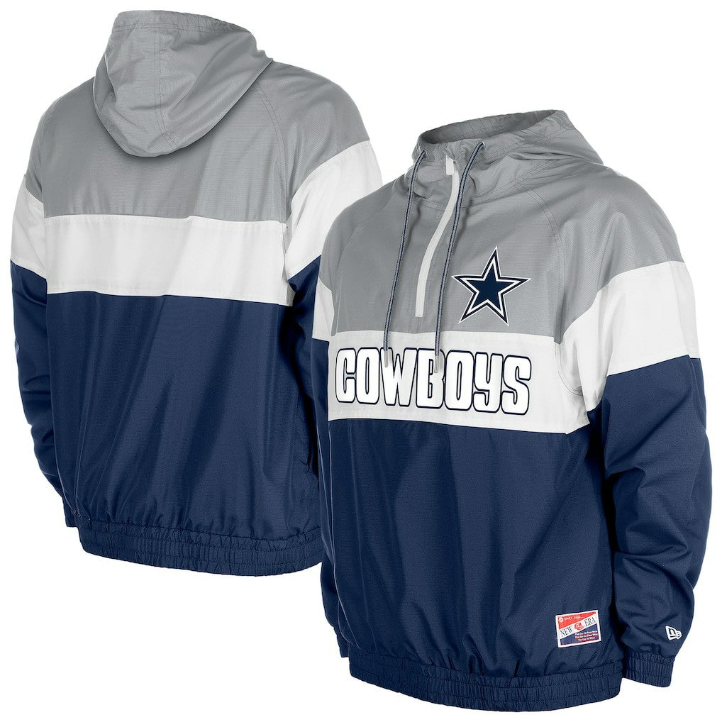 Dallas Cowboys New Era Pullover Quarter-Zip Hoodie Jacket
