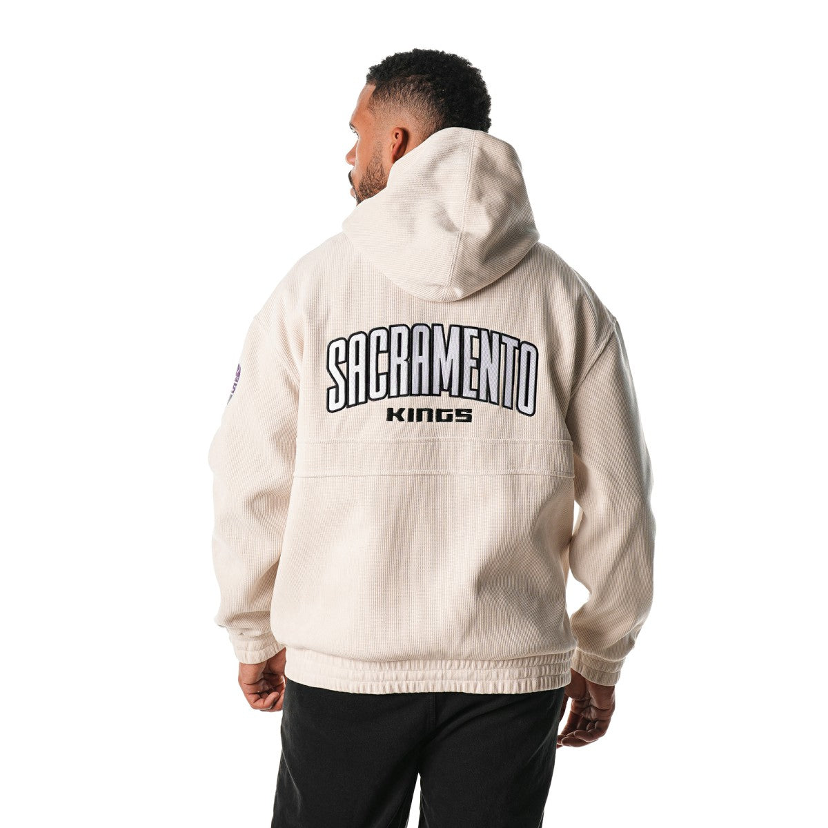Sacramento Kings The Wild Collective Unisex Corduroy Tri-Blend Pullover Hoodie New