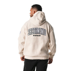 Sacramento Kings The Wild Collective Unisex Corduroy Tri-Blend Pullover Hoodie New