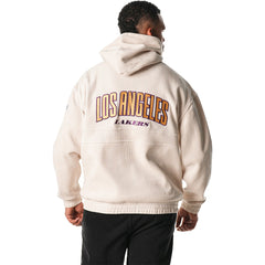 Los Angeles Lakers The Wild Collective Unisex Corduroy Tri-Blend Pullover Hoodie For Sale