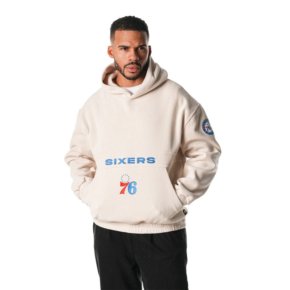 Philadelphia 76ers The Wild Collective Unisex Corduroy Tri-Blend Pullover Hoodie Outlet