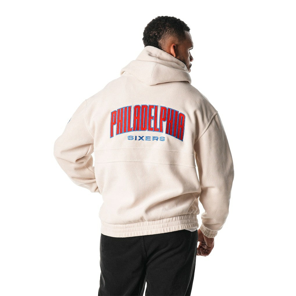 Philadelphia 76ers The Wild Collective Unisex Corduroy Tri-Blend Pullover Hoodie Outlet