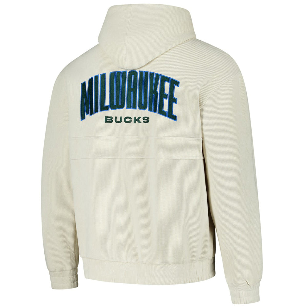Milwaukee Bucks The Wild Collective Unisex Corduroy Tri-Blend Pullover Hoodie Discount
