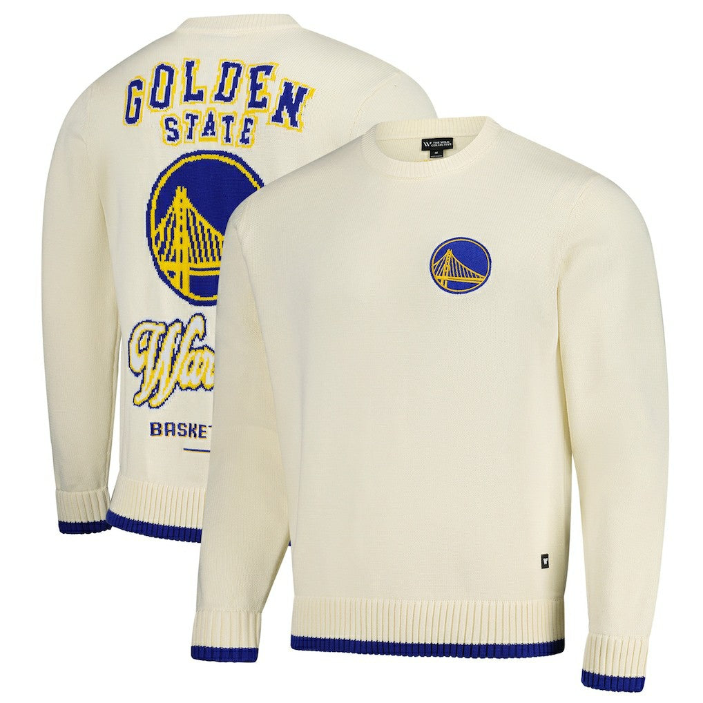 Golden State Warriors The Wild Collective Unisex Jacquard Knit Pullover Sweater sale Online