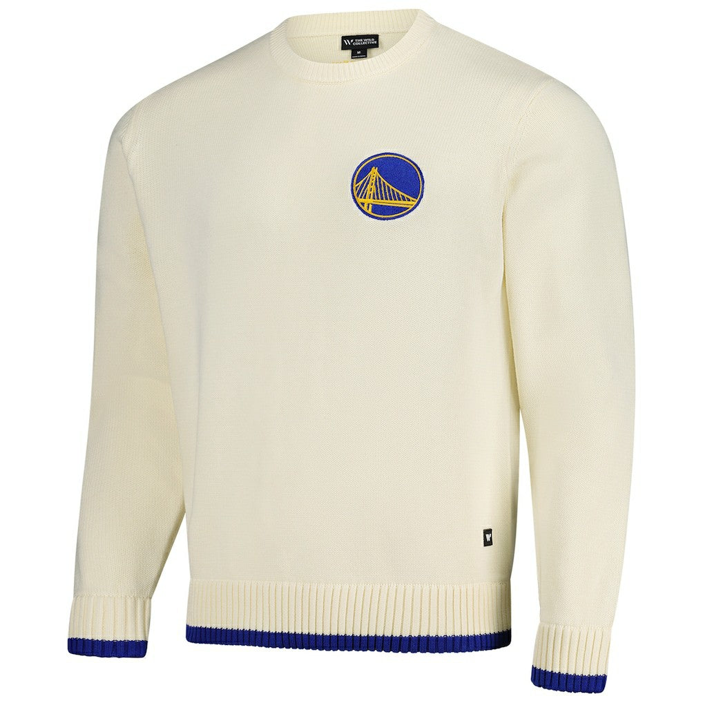 Golden State Warriors The Wild Collective Unisex Jacquard Knit Pullover Sweater sale Online