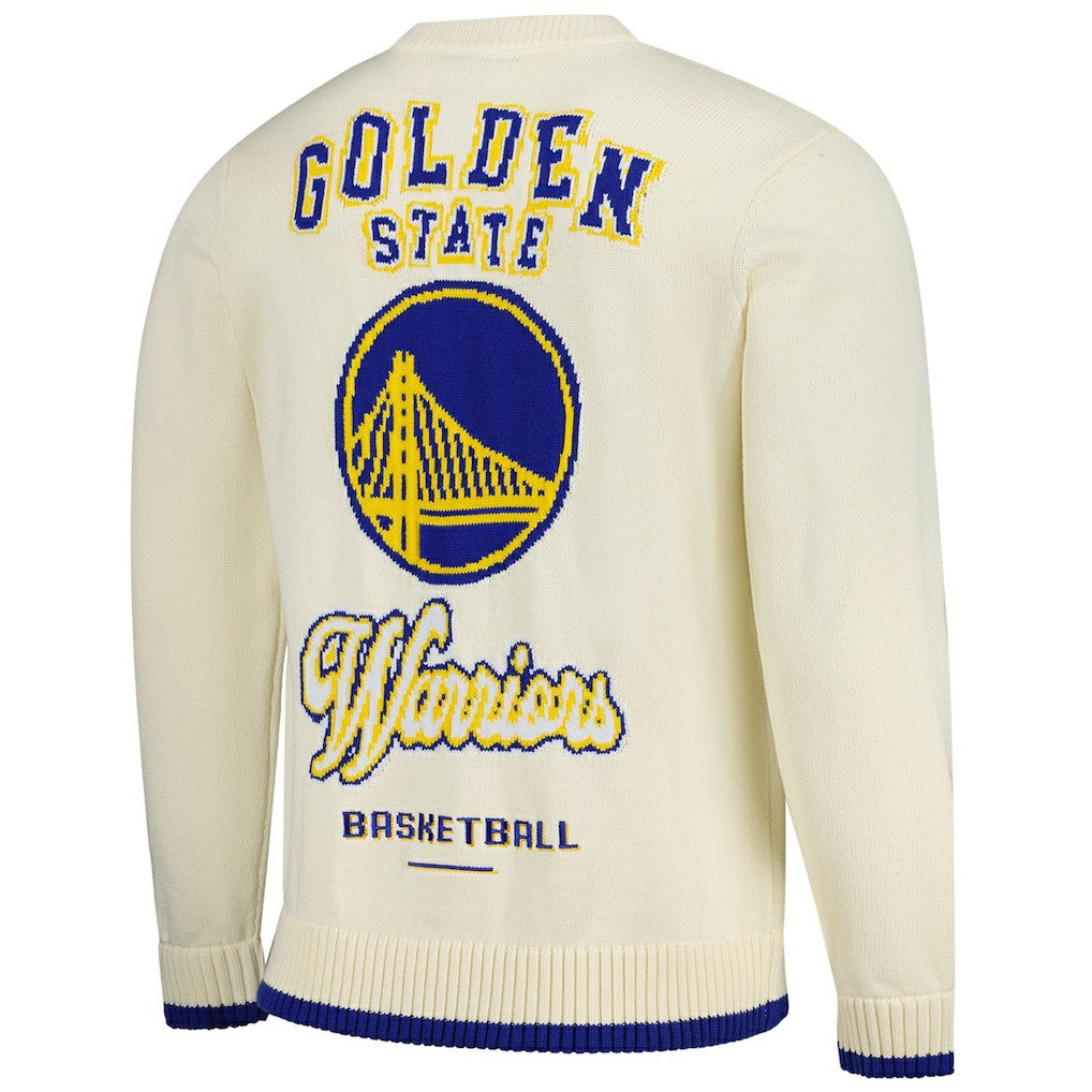 Golden State Warriors The Wild Collective Unisex Jacquard Knit Pullover Sweater sale Online