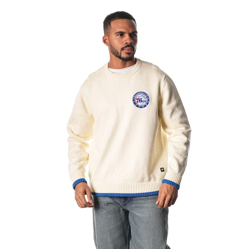 Philadelphia 76ers The Wild Collective Unisex Jacquard Knit Pullover Sweater Online