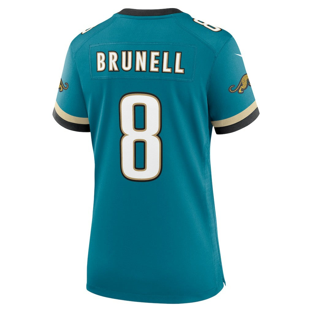 Jacksonville Jaguars Nike Mark Brunell  Women's Prowler Throwback Retired Player Game Jersey