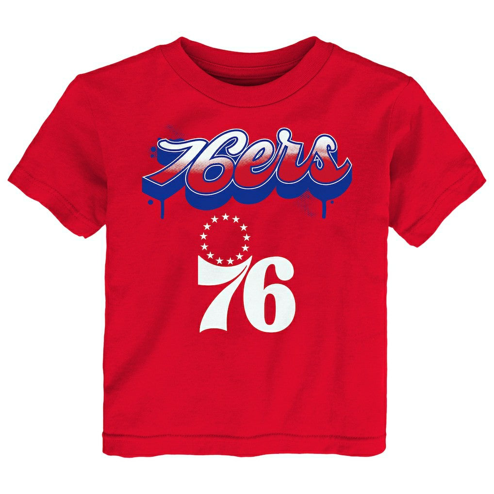 Philadelphia 76ers Youth Bubbly Script T-Shirt Discount