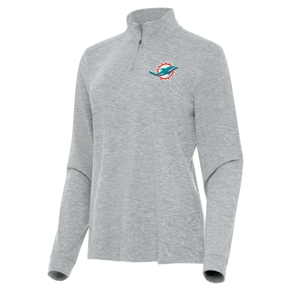 Miami Dolphins  Antigua Women's Mentor Quarter-Zip Jacket