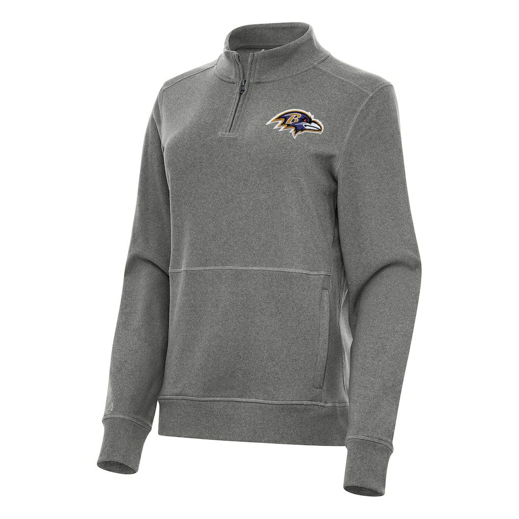 Baltimore Ravens  Antigua Women's Crush Quarter-Zip Jacket
