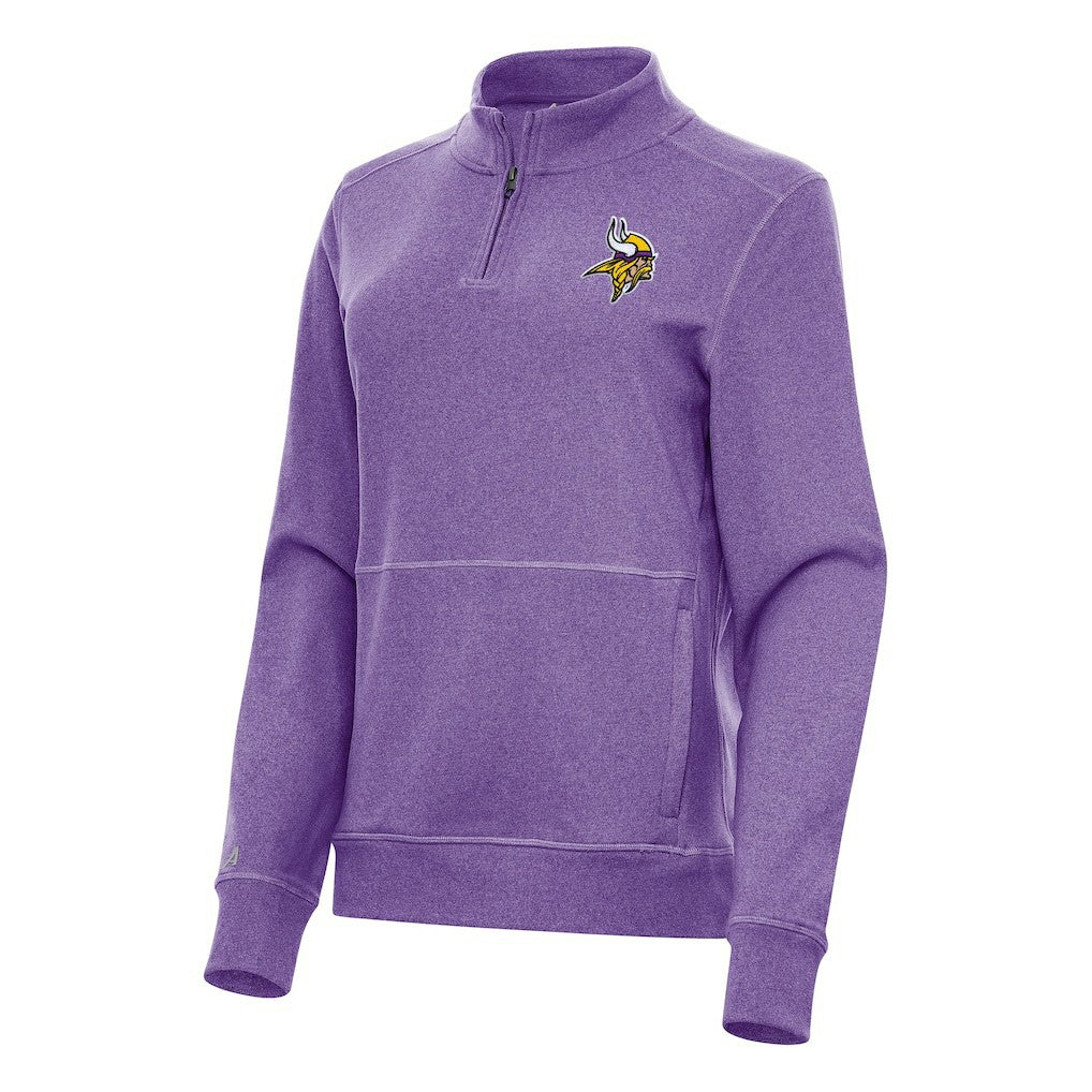 Minnesota Vikings  Antigua Women's Crush Quarter-Zip Jacket