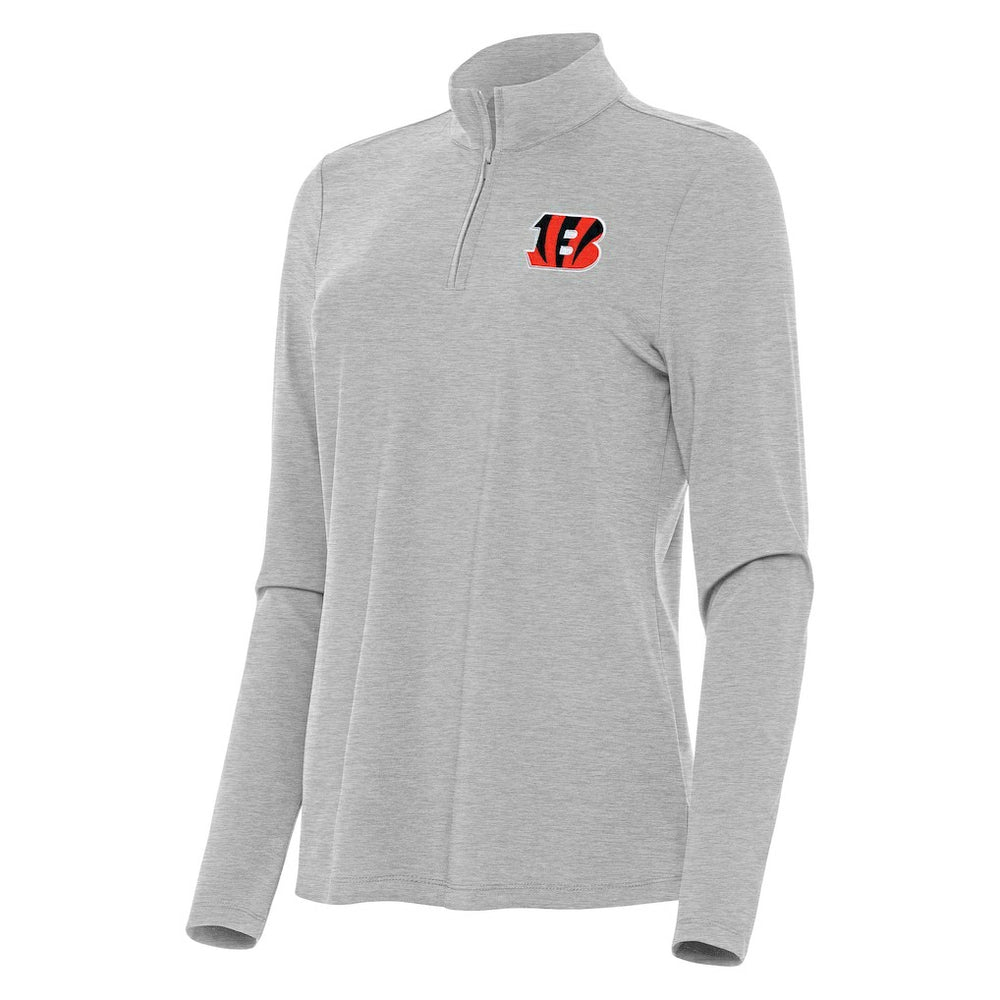 Cincinnati Bengals  Antigua Women's Bright Quarter-Zip Sweatshirt