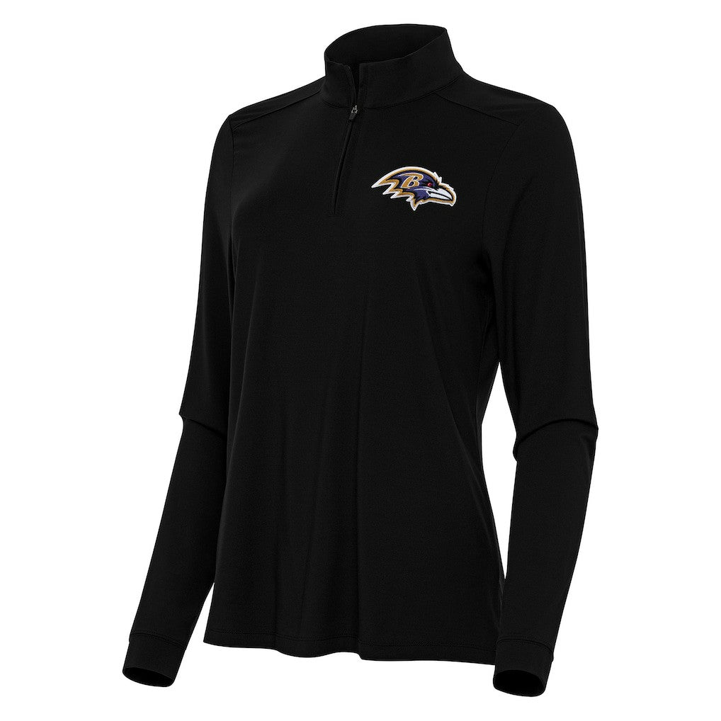 Baltimore Ravens  Antigua Women's Intent Quarter-Zip Sweatshirt