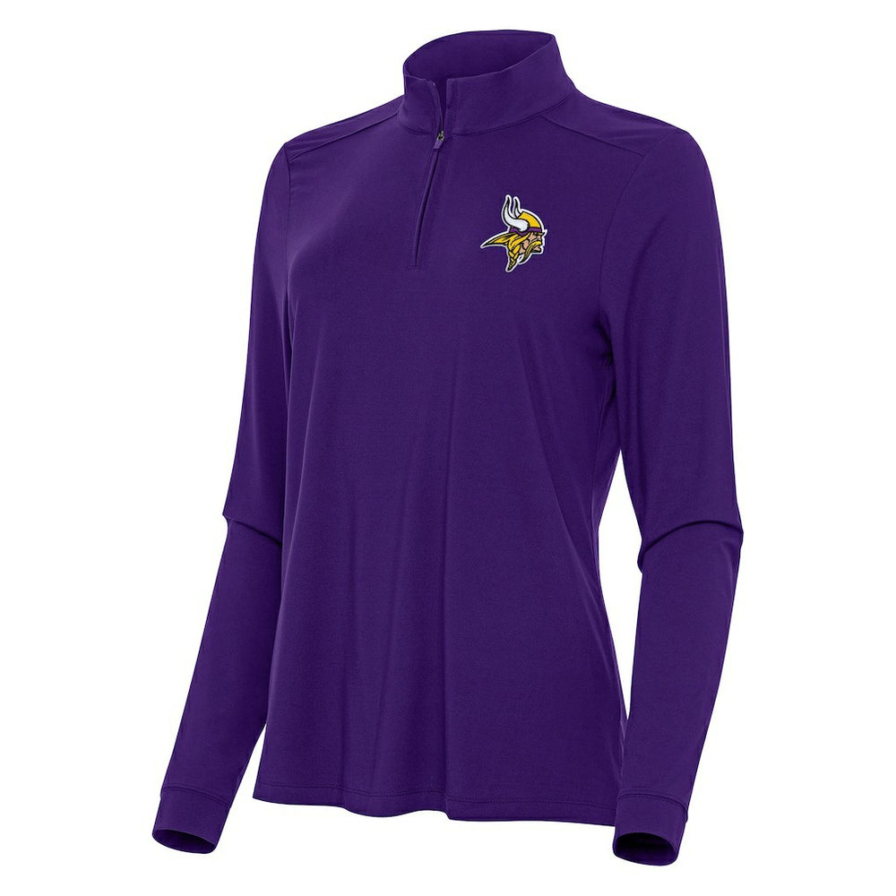 Minnesota Vikings  Antigua Women's Intent Quarter-Zip Sweatshirt