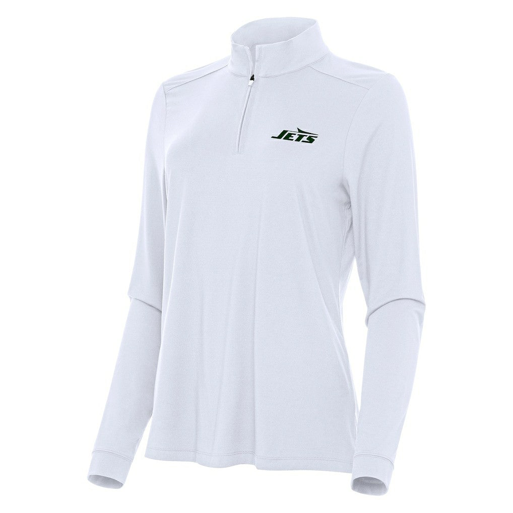 New York Jets  Antigua Women's Intent Quarter-Zip Sweatshirt