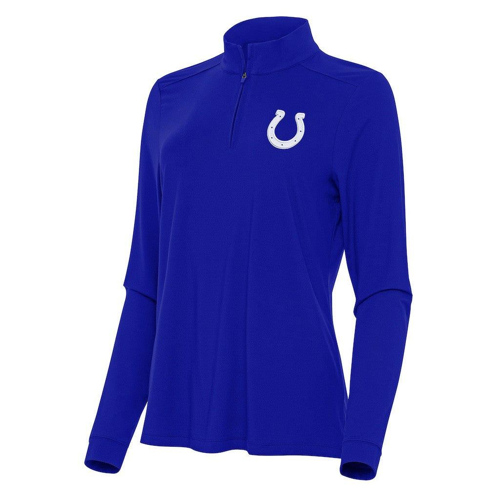 Indianapolis Colts  Antigua Women's Intent Quarter-Zip Sweatshirt