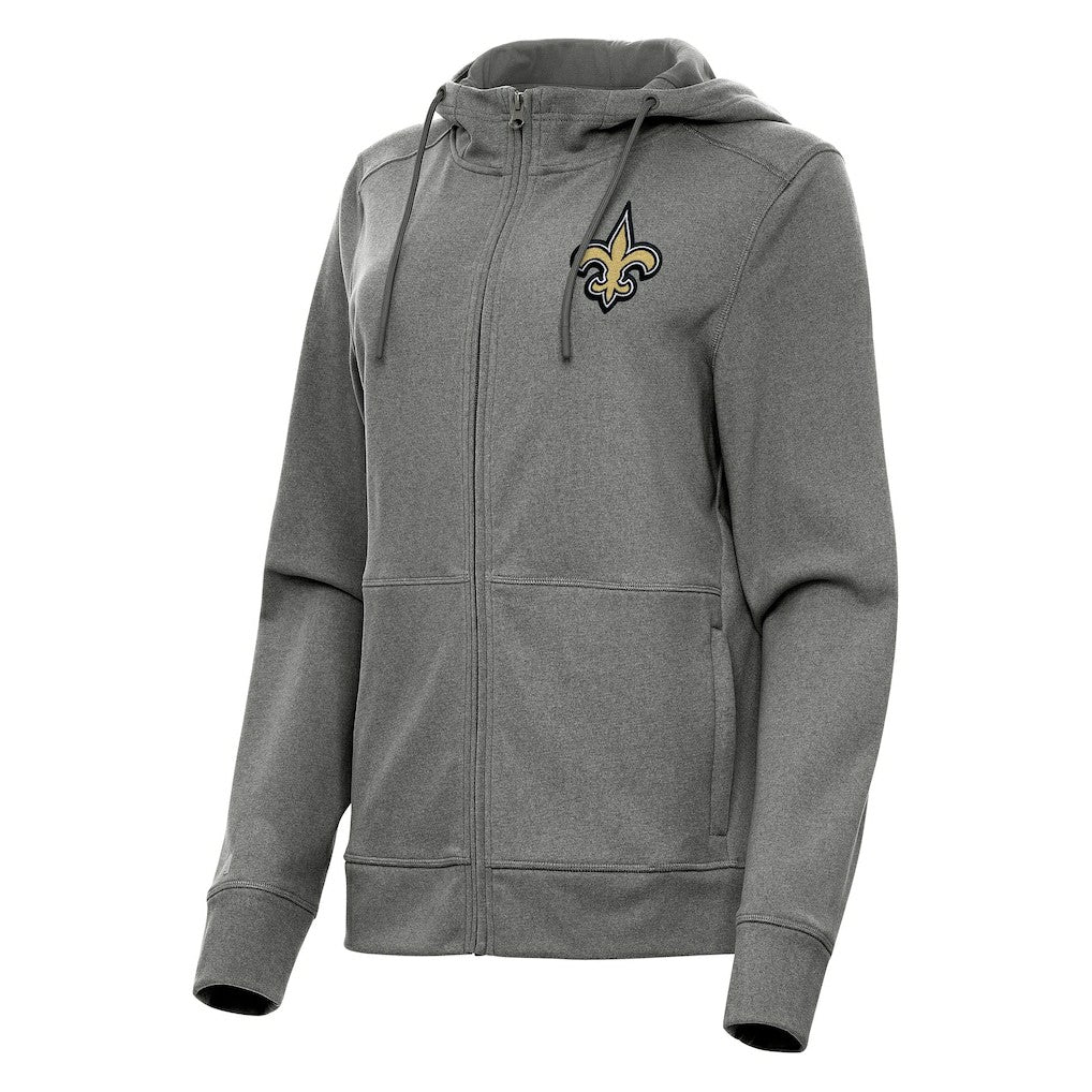 New Orleans Saints  Antigua Women's Seeker Full-Zip Hoodie Jacket