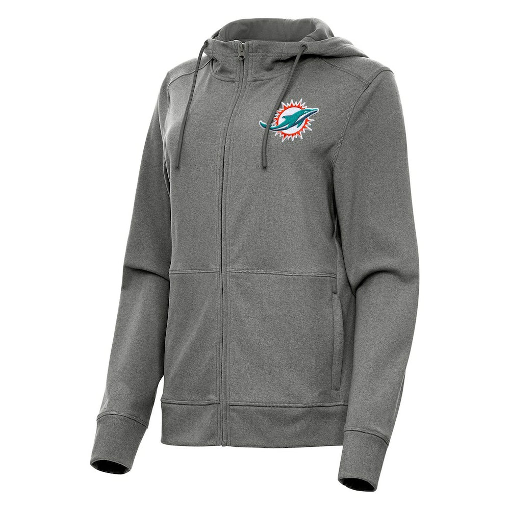 Miami Dolphins  Antigua Women's Seeker Full-Zip Hoodie Jacket