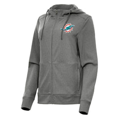 Miami Dolphins  Antigua Women's Seeker Full-Zip Hoodie Jacket