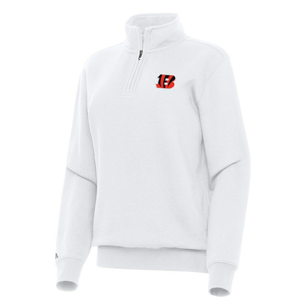 Cincinnati Bengals  Antigua Women's Victory Quarter-Zip Top