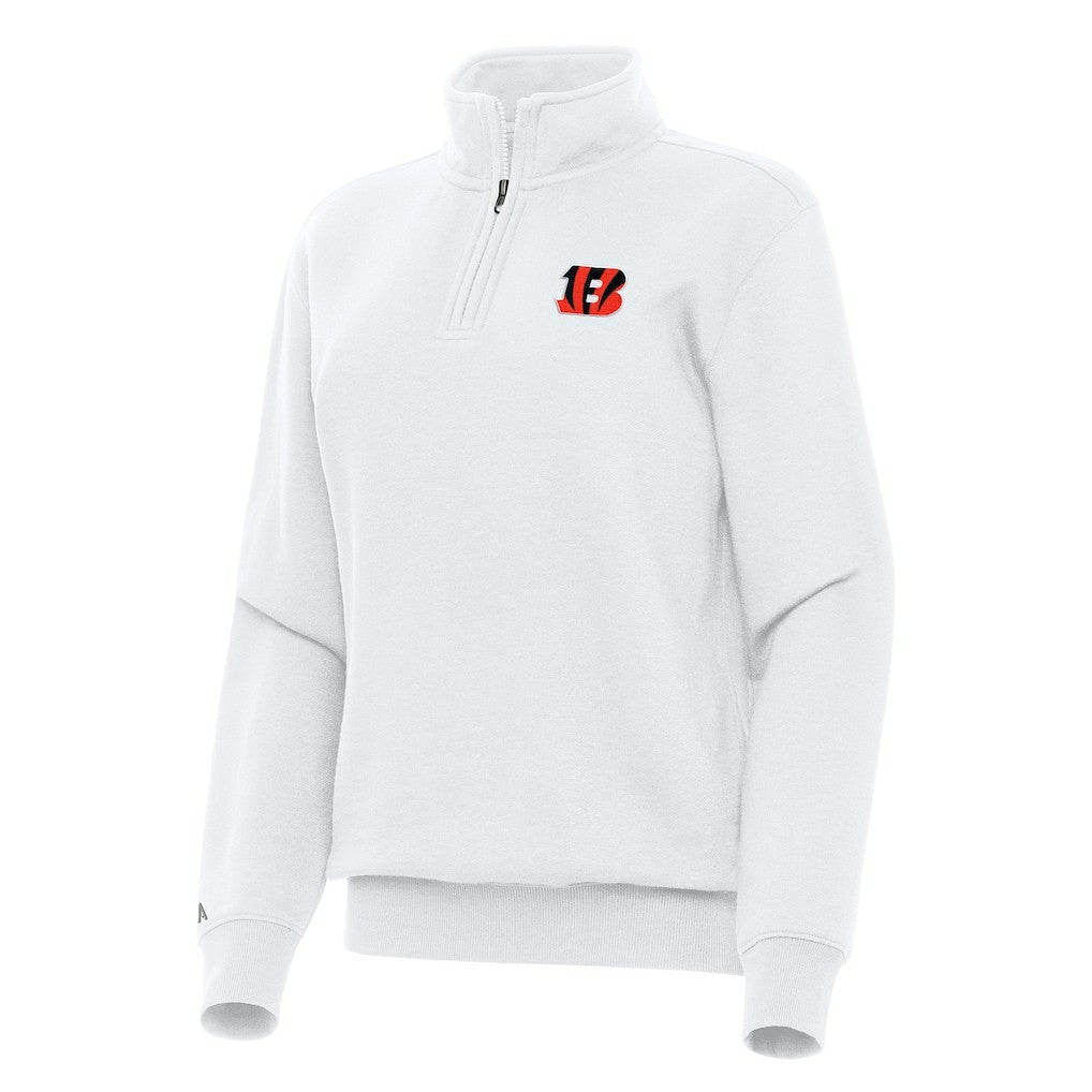 Cincinnati Bengals  Antigua Women's Victory Quarter-Zip Top