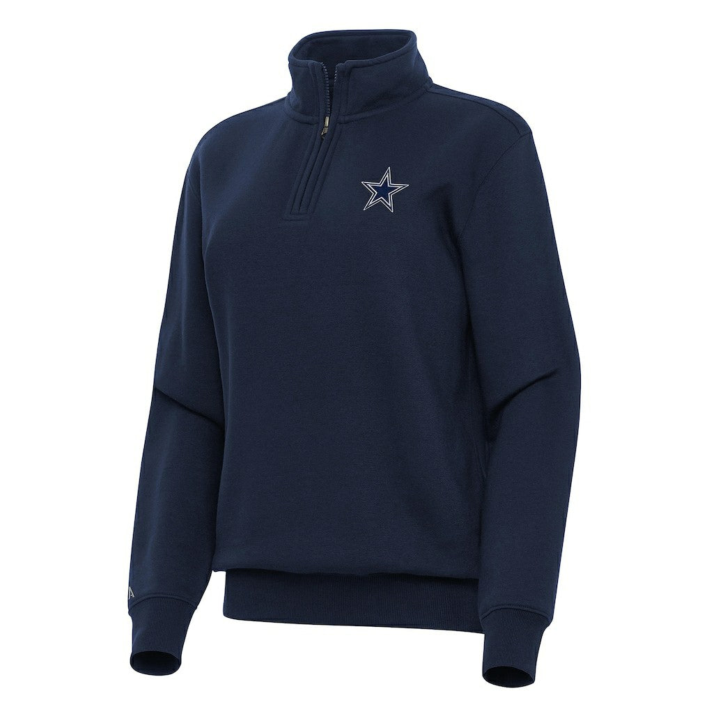 Dallas Cowboys  Antigua Women's Victory Quarter-Zip Top